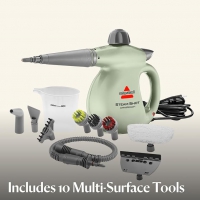 BISSELL® Steam Shot™ OmniReach 手持式蒸汽清潔器,適用於瓷磚、灌漿、窗戶、浴室、廚房、織物蒸汽工具,包括 10 種工具